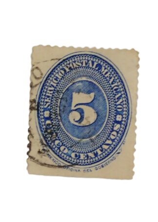ESTAMPILLA ANTIGUA. 1886 NUMERAL. 5C SC. 178-A08