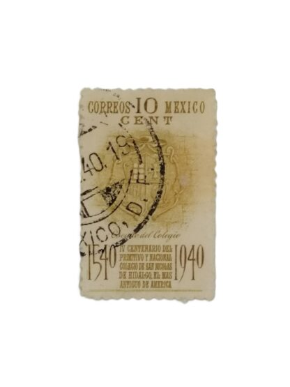 ESTAMPILLA ANTIGUA. 400 ANIVERSARIO DEL COLEGIO SAN NICOLAS 1940