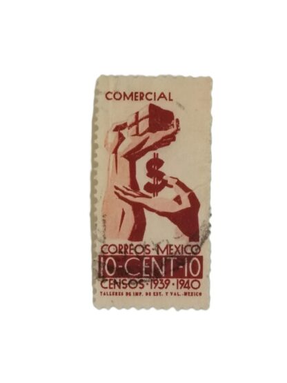 ESTAMPILLA ANTIGUA. CENSOS 1939 - 1940