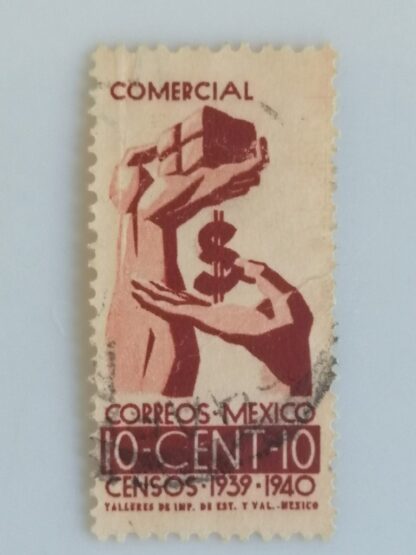 ESTAMPILLA ANTIGUA. CENSOS 1939 - 1940 - Image 2