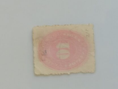 ESTAMPILLA POSTAL 1886 10C NUMEROS. NARANJA SC. 180-A18 - Image 3