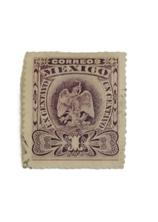 ESTAMPILLA POSTAL 1903 ESCUDO 1C VOLETA SC. 304-A25 NO CANCELADA