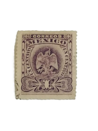 ESTAMPILLA POSTAL 1903 ESCUDO 1C VOLETA SC. 304-A25 NO CANCELADA