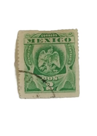 ESTAMPILLA POSTAL 1903 ESCUDO AGUILA. 2C VERDE SC. 305-A26