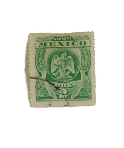 ESTAMPILLA POSTAL 1903 ESCUDO AGUILA. 2C VERDE SC. 305-A26