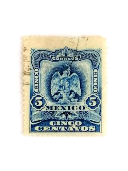 ESTAMPILLA POSTAL ANTIGUA 1903 AGUILA. 5 CENTAVOS MEXICO