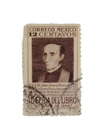 ESTAMPILLA POSTAL ANTIGUA. TERCERA FERIA DEL LIBRO 1944
