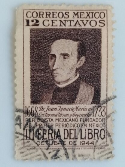 ESTAMPILLA POSTAL ANTIGUA. TERCERA FERIA DEL LIBRO 1944 - Image 3