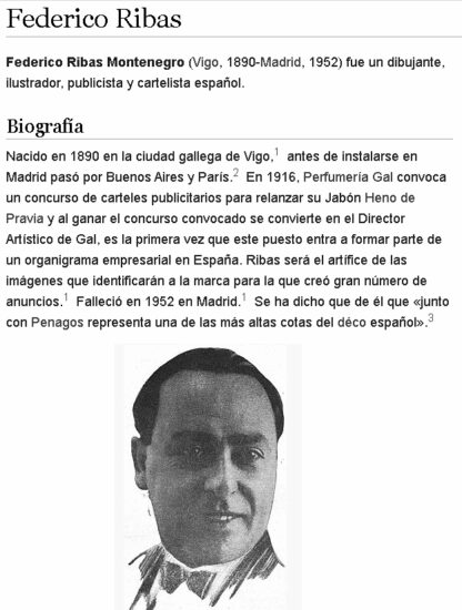 PORTADA ANTIGUA ORIGINAL  DE FEDERICO RIBAS 1921 / ARTE - Image 2