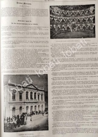 CARTEL ANTIGUO ORIGINAL DE TEATRO BARTOLOME DE MEDINA, PACHUCA 1895 / LDM Y MAS NOTAS