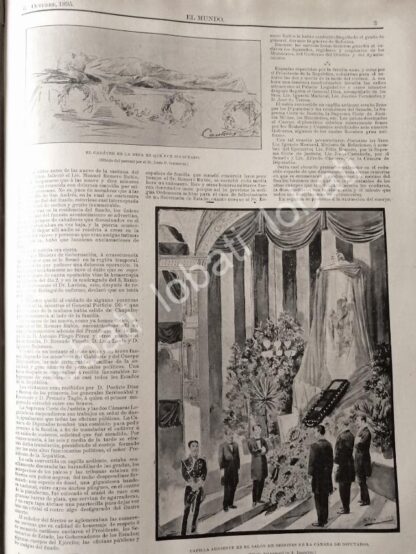 CARTEL ANTIGUO ORIGINAL DE MUERTE Y FUNERALES DE MANUEL ROMERO RUBIO 1895 - Image 7