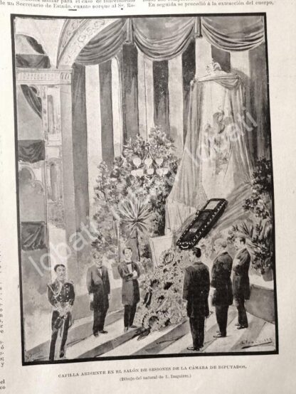 CARTEL ANTIGUO ORIGINAL DE MUERTE Y FUNERALES DE MANUEL ROMERO RUBIO 1895 - Image 10