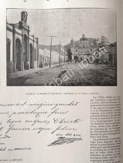 CARTEL ANTIGUO ORIGINAL DE NOTAS DE LA CORONACION DE LA VIRGEN DE GUADALUPE 1895 RLG - Image 7