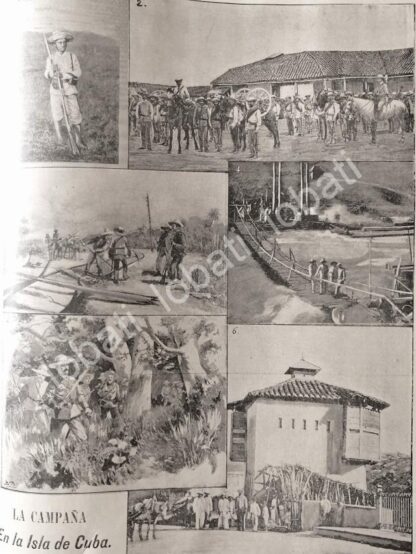 CARTEL ANTIGUO ORIGINAL DE GUERRA DE INDEPENDENCIA CUBANA 1895 / MLT / PLT - Image 4