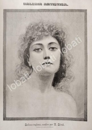 GRABADO ANTIGUO 1895 POR: ALBERT MOORE . EL LIBRO ABIERTO