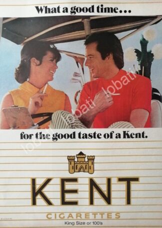 CARTEL ANTIGUO ORIGINAL DE CIGARROS KENT 1970 /2