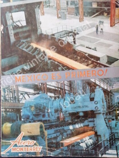 CARTEL ANTIGUO ORIGINAL DE 3 CARTELES CIA. FUNDIDORA MONTERREY 1950s - Image 3