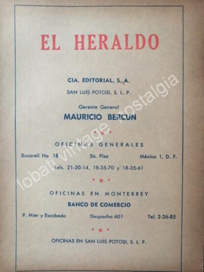 CARTEL ANTIGUO ORIGINAL DE 2 AFICHES PERIODICOS DE SAN LUIS POTOSI 1950s - Image 2