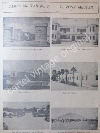 CARTEL ANTIGUO ORIGINAL DE GENERAL. EULOGIO ORTIZ Y LA SEPTIMA ZONA MILITAR 1945 - Image 2