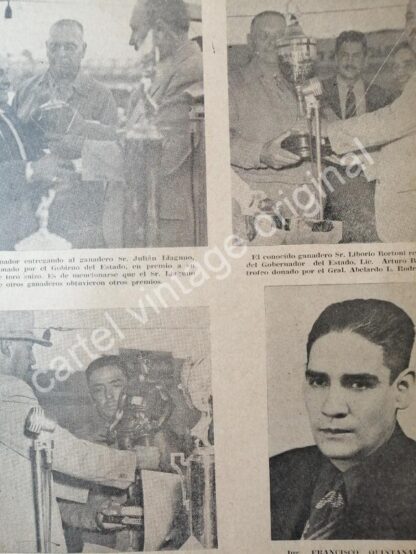 CARTEL ANTIGUO ORIGINAL DE NOTA DE PRENSA PRIMERA EXPO GUADALUPE 1944 MONTERREY - Image 2