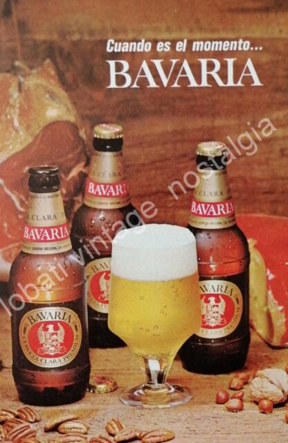 CARTEL ANTIGUO ORIGINAL DE SET DE 6 AFICHES, CERVEZAS MAS POPULARES 1960s Y 70s - Image 5