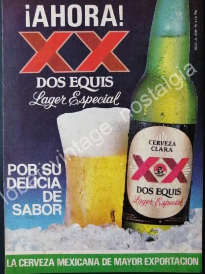 CARTEL ANTIGUO ORIGINAL DE SET DE 6 AFICHES, CERVEZAS MAS POPULARES 1960s Y 70s - Image 3
