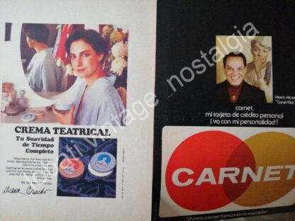 CARTEL ANTIGUO ORIGINAL DE 12 ARTISTAS DE TELEVISA EN LA PUBLICIDAD 1950s-1980s - Image 3