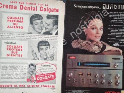 CARTEL ANTIGUO ORIGINAL DE 12 ARTISTAS DE TELEVISA EN LA PUBLICIDAD 1950s-1980s - Image 7