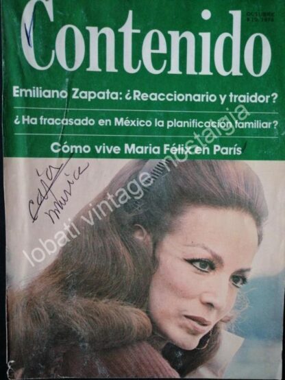 CARTEL ANTIGUO ORIGINAL DE MARIA FELIX EN PARIS 1976 - Image 6
