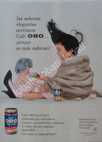 CARTEL ANTIGUO ORIGINAL DE CAFE ORO 1959 /34