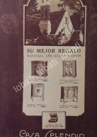 CARTEL ANTIGUO ORIGINAL DE VICTROLAS VICTOR 1930 ARGENTINA /68