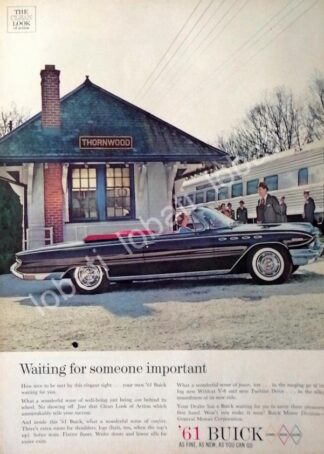 CARTEL ANTIGUO ORIGINAL DE AUTOS BUICK 1961 DEPORTIVO /192