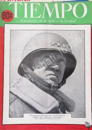 PORTADA ANTIGUA ORIGINAL  CON GEORGE PATTON 1945 /SGM / MLT