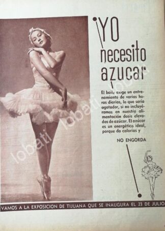 CARTEL ANTIGUO ORIGINAL DE CAMPAÑA NACIONAL DE CONSUMO DE AZUCAR 1955 / 390