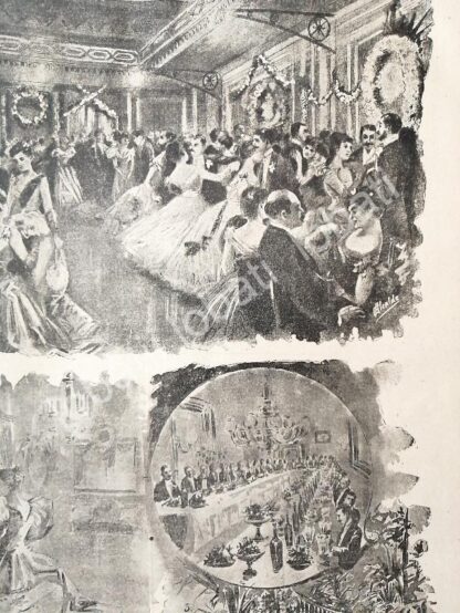 CARTEL ANTIGUO ORIGINAL DE BAILE EN CASA DE SEBASTIAN CAMACHO ZULETA 1894 /ASM - Image 3