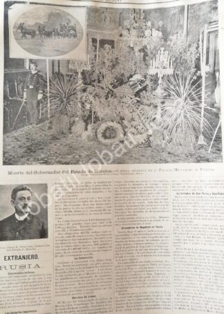 CARTEL ANTIGUO ORIGINAL DE MUERE EL GOBERNADOR DE MORELOS. JESUS H. PRECIADO /MLT / PLT