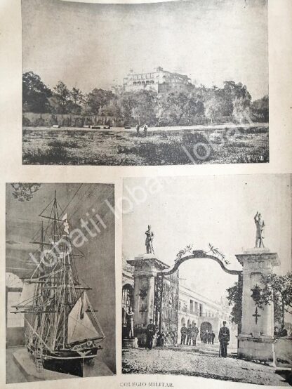 CARTEL ANTIGUO ORIGINAL DE COLEGIO MILITAR DE CHAPULTEPEC 1894 / MLT - Image 2