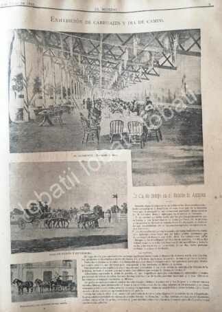CARTEL ANTIGUO ORIGINAL DE SALVADOR MALO Y SU FIESTA EN RANCHO ANZURES 1895. /ASM