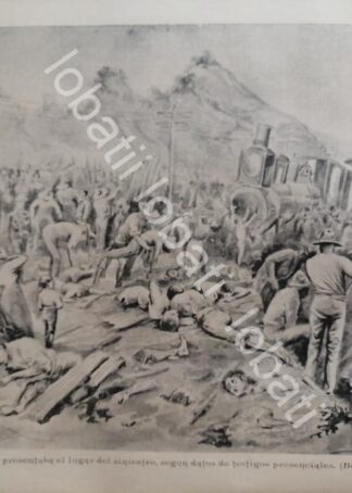CARTEL ANTIGUO ORIGINAL DE EL GRAN DESCARRILAMIENTO DE TREN EN TEMAMATLA 1895 / LDM