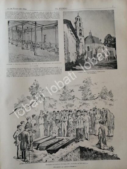 CARTEL ANTIGUO ORIGINAL DE EL ACTO DE LOS TRAGA ESPADAS 1895 - Image 3