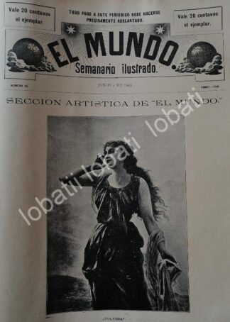 PORTADA ANTIGUA ORIGINAL  1895 ARTE. VOLVERAS