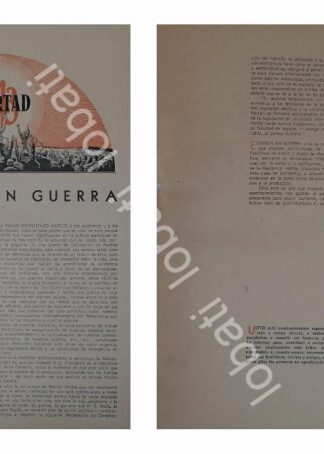 CARTEL ANTIGUO ORIGINAL DE CARTA DE MANUEL BARRAGAN MEXICO EN GUERRA 1943 /SEGUNDA GUERRA MUNDIAL