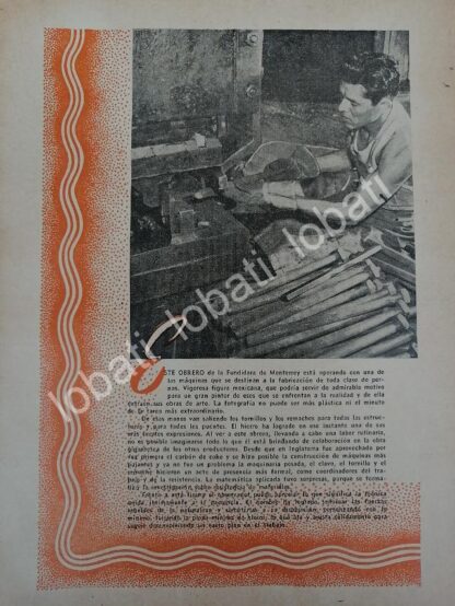 CARTEL ANTIGUO ORIGINAL DE 15 AFICHES DE LA FUNDIDORA MONTERREY 1943 - Image 9