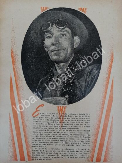 CARTEL ANTIGUO ORIGINAL DE 15 AFICHES DE LA FUNDIDORA MONTERREY 1943 - Image 11