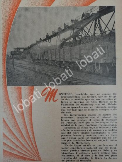 CARTEL ANTIGUO ORIGINAL DE 15 AFICHES DE LA FUNDIDORA MONTERREY 1943 - Image 12