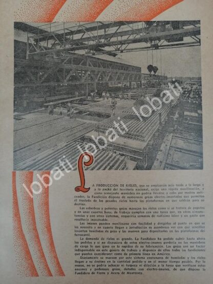 CARTEL ANTIGUO ORIGINAL DE 15 AFICHES DE LA FUNDIDORA MONTERREY 1943 - Image 14