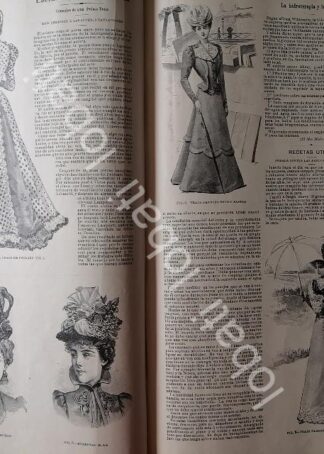 GACETA ANTIGUA 1898. " PAGINAS DE LA MODA " /27