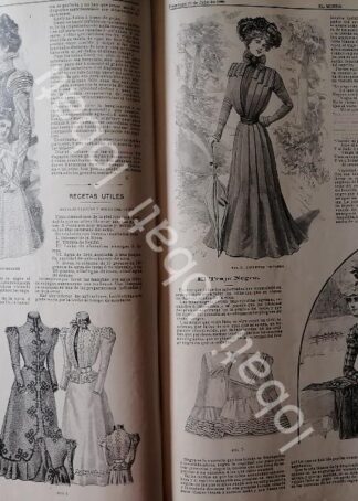 GACETA ANTIGUA 1898. " PAGINAS DE LA MODA " /28