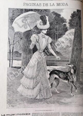GACETA ANTIGUA 1898. " PAGINAS DE LA MODA " /29