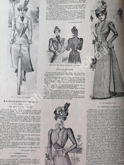 GACETA ANTIGUA 1898. " PAGINAS DE LA MODA " /29 - Image 3